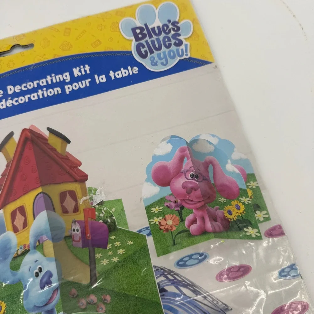 Nickelodeon Blue's Clues 23p Table Decorating Kit Centerpiece Confetti Set of 3